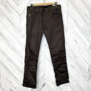 Diesel Jeans Darron Regular Slim Tapered Mens Size 32x32 Gray Denim Button Fly